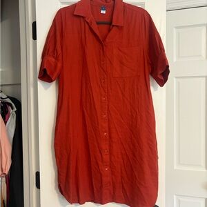 Old Navy Scarlet Shirt Dress